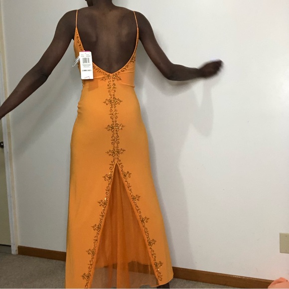 MORGAN & Co | Prom Jersey Dress beaded Size 1/2 - Picture 9 of 9